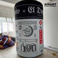 Canette de bière gonflable géante la plus vendue pour les activités de promotion des supermarchés, canette de bière Guinness personnalisée