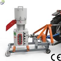 Nouvelle machine à granulés d'aliments pour animaux à matrice plate rotative 2,5-8 mm, moulin à granulés d'aliments pour bétail CE PTO
