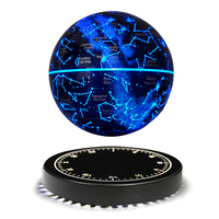 Lámpara LED Flotante Magnética Moderna de ABS con Efecto Estrellado RGB, Recargable, Control Táctil, 14cm, para Dormitorio, Gran Venta HCNT