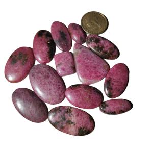 Prix de gros de cabochons en rhodolite rose naturelle fabriqués à la main, pierres précieuses en vrac de qualité incroyable, 100 pièces de rhodonite pour la fabrication de bijoux - Product Image 5