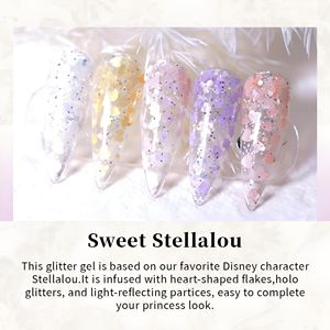 Esmalte de Uñas en Gel UV TRIONE con Purpurina en Forma de Corazón, Lentejuelas, Esmalte Francés, <span class=keywords><strong>Esmaltes</strong></span> en Gel de Larga Duración, Marca Privada OEM, Calidad de Salón - Product Image 3