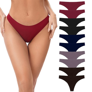 Ropa Interior Femenina sin Costuras de una Pieza, Corte Láser, Bragas de Seda de Hielo, Panties sin Rastro para <span class=keywords><strong>Mujer</strong></span>, Venta al Por Mayor - Product Image 1