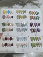 Uñas Acrílicas de Lujo Hechas a Mano con Efecto Ojo de Gato 3D, Forma de Almendra, Cortas, Reutilizables, con Pegamento, Logotipo Personalizado