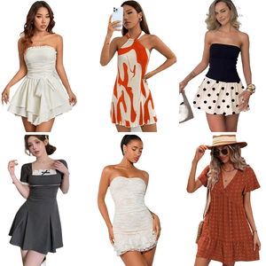 Vêtements d'été pour femmes, robes décontractées, t-shirts, sans marque, Fujian, Chine, stock en gros, taille unique, prix bas, livraison aléatoire - Product Image 1