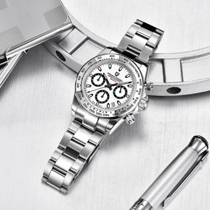 Reloj de Pulsera para Hombre PAGANI DESIGN PD1727, Reloj de Cuarzo de Moda, Acero Inoxidable, Resistente al Agua, Calendario, Multifuncional, Reloj de Negocios, RelojHombre - Product Image 3