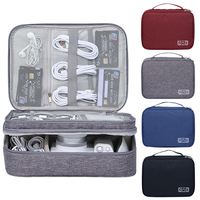 Organisateur de voyage électronique Sac organisateur de câble Grand sac de rangement portable Digital Tech Case Pouch Hard Disk Charger Organizer