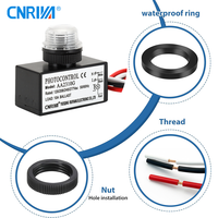 Interrupteur photoélectrique électronique CNRIYA avec contrôle de charge 6A/10A, tension 105-305V, indice de protection IP66/IP65/IP54, temporisation 5S/10S pour le contrôle de l'éclairage LED