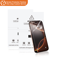 Protection d'écran en gros EPU 0,15 mm HD Transparent 120x180mm Feuilles de film hydrogel pour machines de découpe de films de téléphone et de montre, approvisionnement en vrac