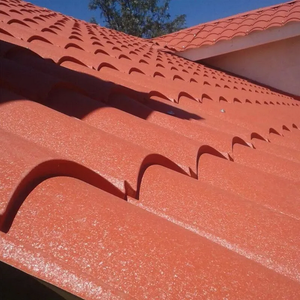 RAL màu kim loại gạch pre-sơn galvalume tấm thép tấm profiled sắt mái ngói ppgi thép tấm lợp - Product Image 2