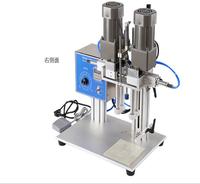 Machine de capsulage semi-automatique électrique pneumatique de table pour bouteilles cosmétiques/détergents – Équipement manuel