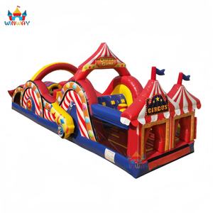 Parcours d'obstacles gonflable en PVC coloré pour cirque et carnaval, <span class=keywords><strong>35</strong></span> pieds, <span class=keywords><strong>location</strong></span> pour <span class=keywords><strong>le</strong></span> plaisir - Product Image 1