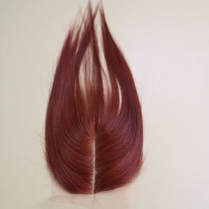 Fermeture en dentelle de cheveux humains vietnamiens en gros, 4x4, couleur rouge brun auburn, cuticules alignées, épaisse et douce, prix d'usine - Product Image 2