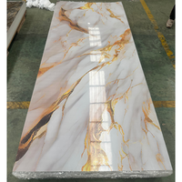 Panneau mural en PVC marbré de haute qualité 3 mm, résistant aux UV, pour la décoration murale intérieure, fond de télévision et décoration intérieure de la maison