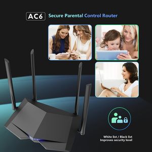 Phiên Bản Toàn Cầu Tenda Ac6 1200M Băng tần Kép 2.4Ghz + 5Ghz Ac1200 Không Dây <span class=keywords><strong>Wifi</strong></span> <span class=keywords><strong>Router</strong></span> Anten Wi-Fi Repeater Tây Ban Nha Nga Lưới - Product Image 4