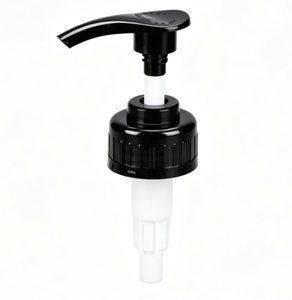 Dispensador de loción de plástico 38/410 con bomba suave, anti-fugas y reutilizable para botellas de champú, cosméticos y ducha. Logotipo personalizado OEM. - Product Image 1