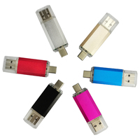 OTG Flashdisk sepeda tipe ganda, pena Drive Flash Drive USB 8GB 16GB 32GB 64GB 128GB