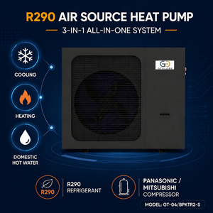 Pompe à chaleur monobloc DC Inverter OEM R290 air-<span class=keywords><strong>eau</strong></span> 12,2 kW avec contrôle Wi-Fi pour chauffage et <span class=keywords><strong>eau</strong></span> chaude – Vente en gros - Product Image 2