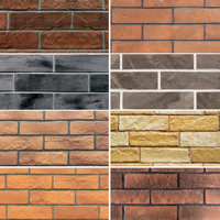 EAZART Échantillon Gratuit Panneaux Muraux Extérieurs en Fausse Pierre Briques Décoratives Carreaux de Travertin Panneaux Muraux pour Hôtel