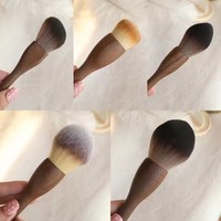 Kit de pinceaux cosmétiques professionnels en poils de chèvre naturels XGF de qualité supérieure, manche en bois de noyer, outils de beauté pour le visage et les yeux, ensemble personnalisé OEM