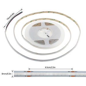 ไฟเส้น LED 576 8มม./ม. RGB 5V 12V 24V เชือกริบบิ้นยืดหยุ่น RA90ของตกแต่งบ้าน - Product Image 4