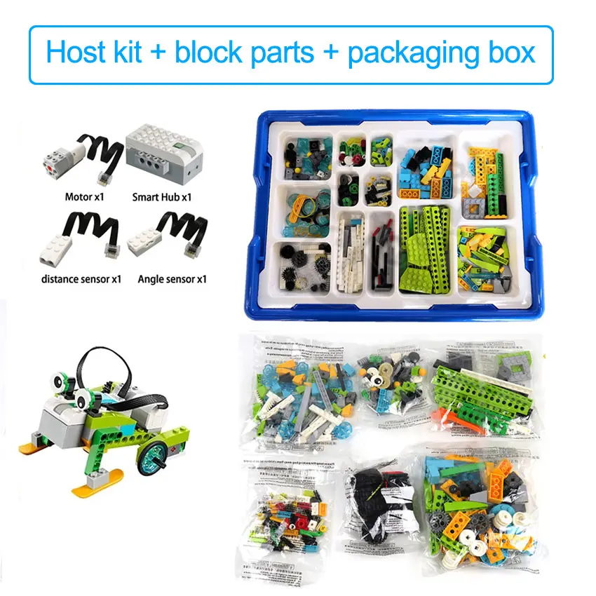 280Pcs High-Tech Onderdelen Wedo 3.0 Robotics Bouw Set Wedo 2.0 Educatief Scholieren Leren Bouwstenen Voor kids