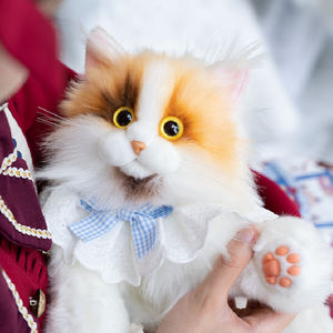 Superweicher Plüsch PP-Baumwolle Gewaschener Hellgelber Calico-Katzen-Rucksack Niedliches Stofftier Geschenk <span class=keywords><strong>Halloween</strong></span> Stressabbau-Spielzeug - Product Image 4