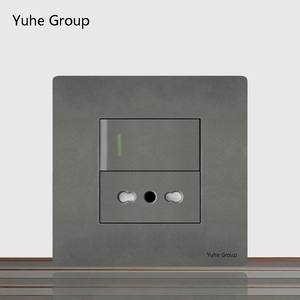 Interrupteur tactile standard italien, prise en matériau PC, 2 prises, protection IP22, design moderne - Product Image 1