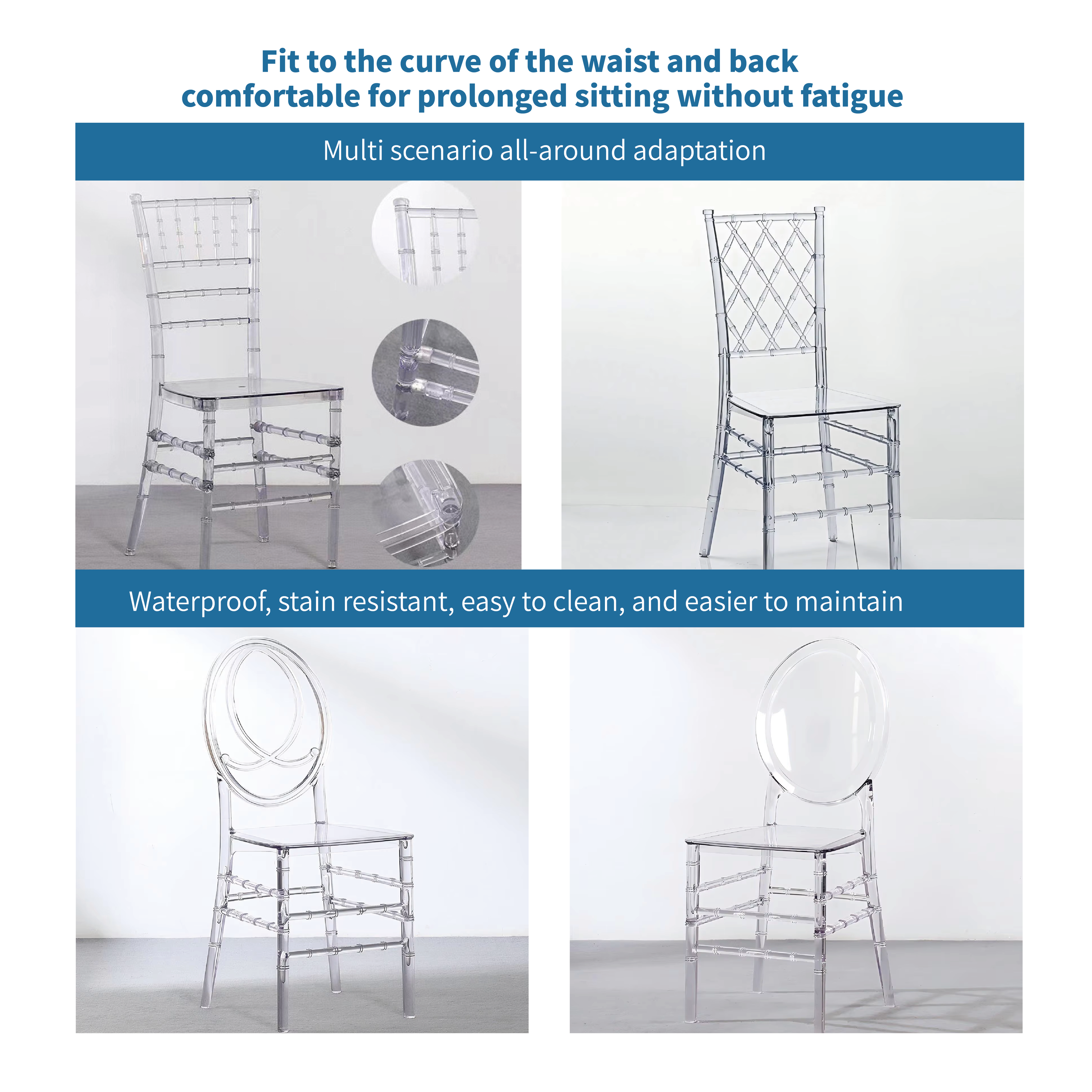 Stackable Plastic Chairs - Modern Design for Outdoor Use