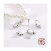 Collier ras du cou Beyourchoices CLP925 avec connecteur breloque cœur, fermoir en argent 925, plaqué or 18 carats, pour bijoux DIY avec pierres précieuses et perles