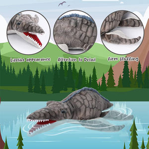 V381 Fabricante de Peluches de Dinosaurios Divertidos Personalizados, Muñeco de Peluche de Mosasaurus, Cojín para Abrazar, Regalo para Todas las Edades y Ocasiones - Product Image 2