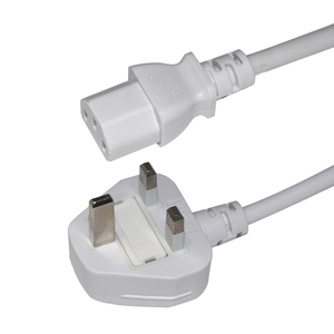 Enchufe del Reino Unido a IEC C13 Cable de alimentación 3 Core 1,8 M BS1363 a C13 Cable de red 250V 10A para <span class=keywords><strong>monitor</strong></span> de computadora y PSU de servidor - Product Image 1