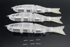 Meilleure vente, appât de <span class=keywords><strong>natation</strong></span> non peint, corps de leurre de pêche, 51.74g, 176mm, joint unique, œil vierge, 8085 - Product Image 2