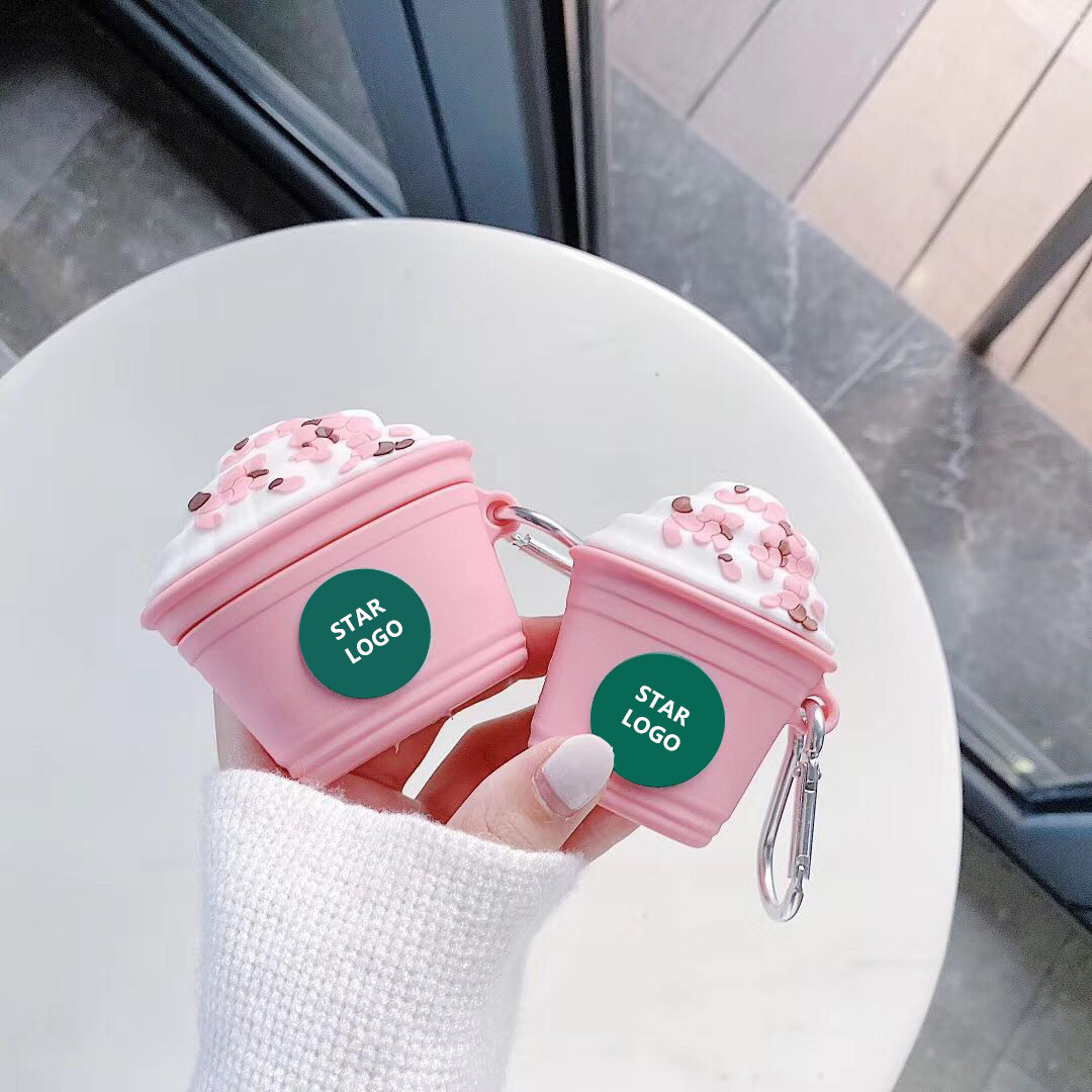 Новейшая модель; 3D мультфильм милый розовый Мороженое силиконовый защитный чехол для Apple Airpods 1/2 pro Чехол
