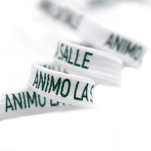 Coolstring 7mm phẳng in logo thương hiệu bảng chữ cái tiếng anh cả hai bên in Dây giày thể thao <span class=keywords><strong>Polyester</strong></span> dây giày cho giày Sneakers - Product Image 5