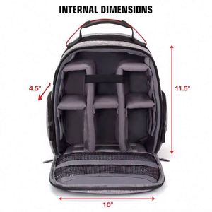 Échantillon gratuit : Nouveau sac à dos portable pour appareil photo avec compartiment pour ordinateur portable, sac de photographie professionnel compatible DSLR/SLR - Product Image 2