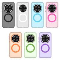 Pour Honor Magic7 Pro 7 Lite X9C Smart X8C Téléphone Aimant Bonbons Coloré Cas Mat Transparent Anti Empreintes Digitales Jaunissement Couverture