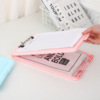 Carpeta de Archivo A4 de Material PP Exclusiva para Estudiantes, Caja de Almacenamiento con Clip, Organizador de Exámenes de Gran Capacidad, Portapapeles