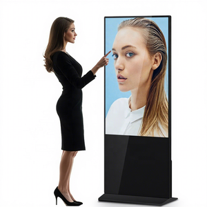 Refee напольные 43 дюймов android цифровые вывески и дисплеи ультра тонкий рекламный lcd сенсорный экран киоск - Product Image 1