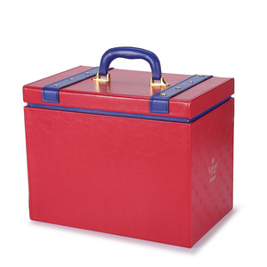 Boîte <span class=keywords><strong>cadeau</strong></span> personnalisée <span class=keywords><strong>de</strong></span> luxe en cuir PU écologique et matériaux recyclés, avec poignée et dorure à chaud, pour gâteaux <span class=keywords><strong>de</strong></span> lune, cadeaux <span class=keywords><strong>de</strong></span> Noël - Product Image 3