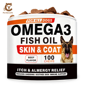 Huile <span class=keywords><strong>de</strong></span> poisson oméga 3 en comprimés à mâcher pour chiens/chats, EPA DHA, favorise la santé <span class=keywords><strong>de</strong></span> la peau et du pelage, soulagement <span class=keywords><strong>de</strong></span> la peau sèche, toutes races, absorption rapide, halal - Product Image 1
