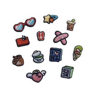 Mini Iron on Backing Cute Embroidery Sunglass Hairclip Heart Bandage Notebook <b>Drink</b> Wappen Patch for Tag Bag Decoration - Product Image 1