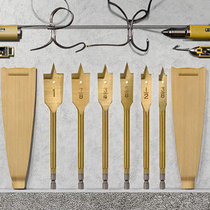 Broca de Punta Plana Hexagonal de Cambio Rápido de Alta Calidad, Broca de Acero con Alto Contenido de Carbono para Perforar Madera y Metal - Product Image 3