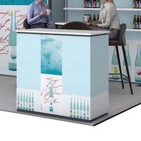 Stand d'exposition modulaire en aluminium imprimé sur mesure 10x20 pieds, stand d'exposition portable
