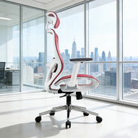 Chaise de bureau exécutive hautement réglable, chaise de bureau en maille avec coussin lombaire en mousse à mémoire de forme 2D, chaise de bureau pivotante ergonomique