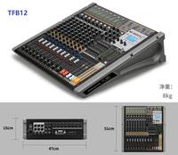 Console de mixage audio analogique professionnelle TFB 12 canaux pour DJ, performances, chant et studio
