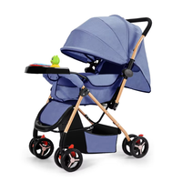 Vente chaude Personnalisé 3-en-1 Pliable Bébé Landau 3 Ans Multifonction Bidirectionnel Poussette de Sommeil Portable Alliage Tissu Métal/Tissu