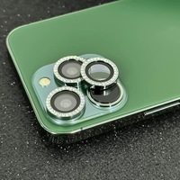Eagle Eye HD objectif de caméra Film en verre trempé pour iPhone 16 15 14 13Pro Max anti-rayures téléphone paillettes diamant protecteur d'objectif