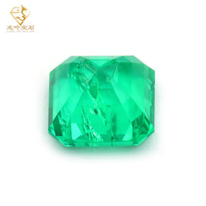Piedra de Esmeralda Cultivada en Laboratorio, Corte Asscher, 4*4mm-8*8mm, 0.3ct-5ct, Venta al Por Mayor - Product Image 2