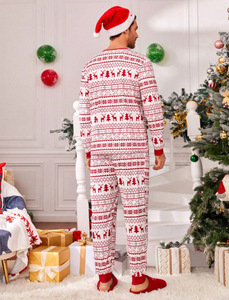 Giáng sinh đồ ngủ cho gia đình giáng sinh PJs, Tuần lộc công bằng Isle in dài tay áo loungewear quần, mẹ và tôi phù hợp với trang phục - Product Image 3