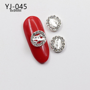 Phụ kiện trang trí móng tay 3D logo thương hiệu cao cấp, 100 chiếc trở lên, chất liệu zircon và đá pha lê giả kim loại, kiểu dáng thạch trong suốt, dùng cho làm nail tự làm - Product Image 5